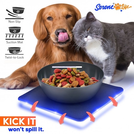 Serenelife Anti-Spill Pet Food Bowl, SLTDG69 SLTDG69